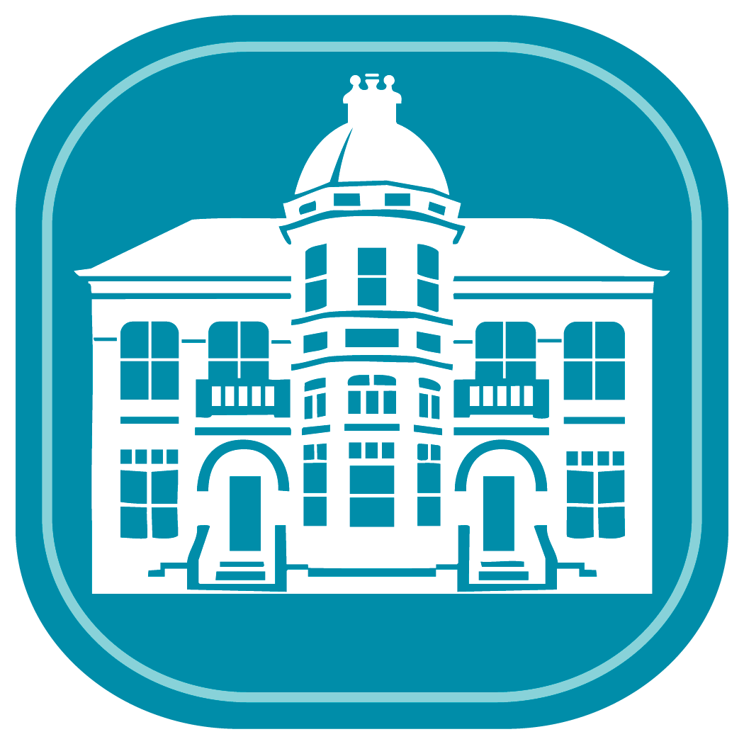 Stylized icon of a historic building representing the dental care center zebulon location.