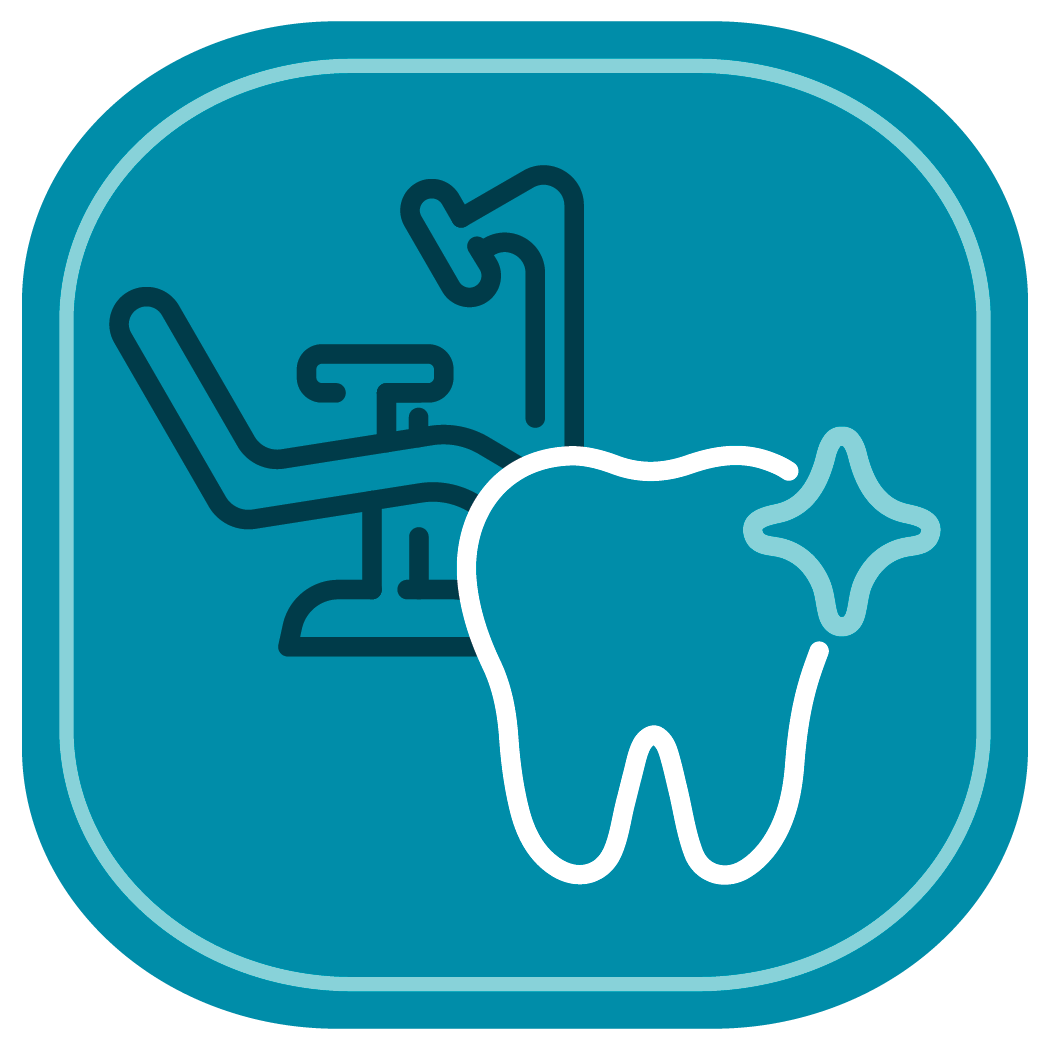 Cosmetic dentistry icon for the dental care center serving zebulon, wake forest, fayetteville, greenville, smithfield, and wilson, north carolina.
