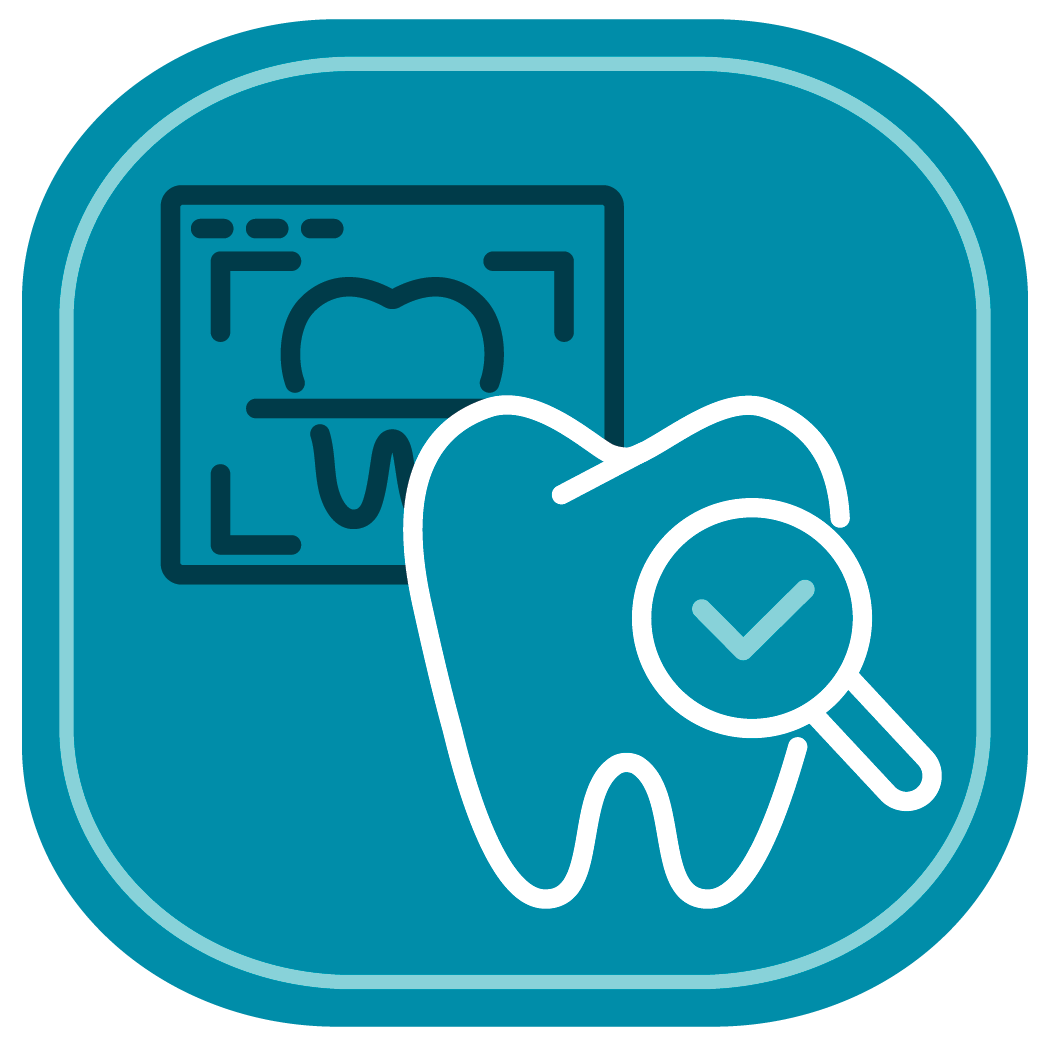 General and preventive dentistry icon for the dental care center serving zebulon, wake forest, fayetteville, greenville, smithfield, and wilson, north carolina.