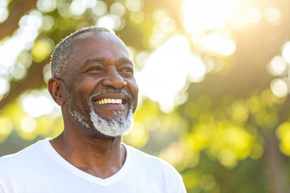 Expert-partial-denture-treatment-eastern-north-carolina Smiling patient benefiting from partial denture care at the dental care center serving zebulon, wake forest, fayetteville, greenville, smithfield, and wilson, north carolina.