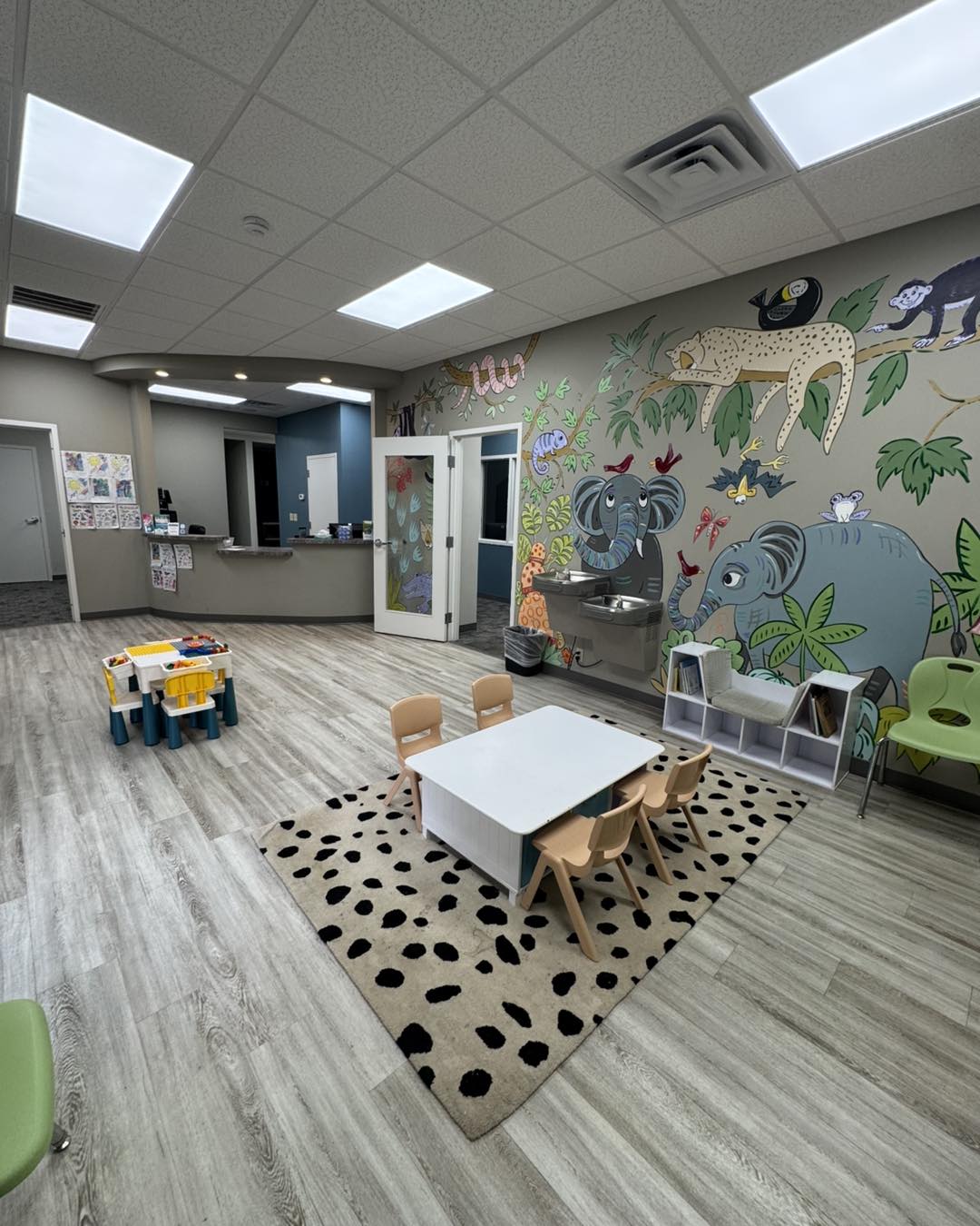 Wilson-office-the-dental-care-center Kid-friendly pediatric dental waiting area at the dental care center in wilson, north carolina