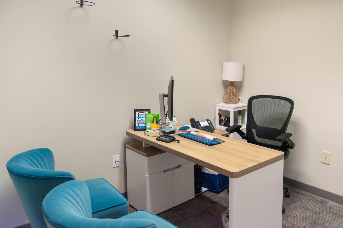 The-dental-care-center-smithfield-office-desk Dental consultation office in smithfield nc for patient exams and treatment planning discussions