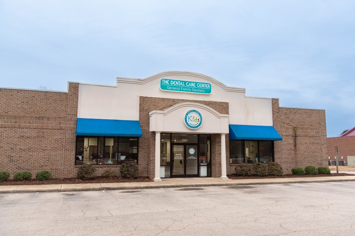 The-dental-care-center-wilson-office-exterior Family dental office exterior in wilson nc for general dentistry and kids dental care